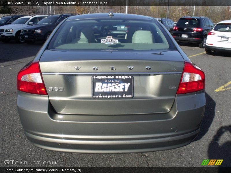 Caper Green Metallic / Sandstone Beige 2009 Volvo S80 3.2