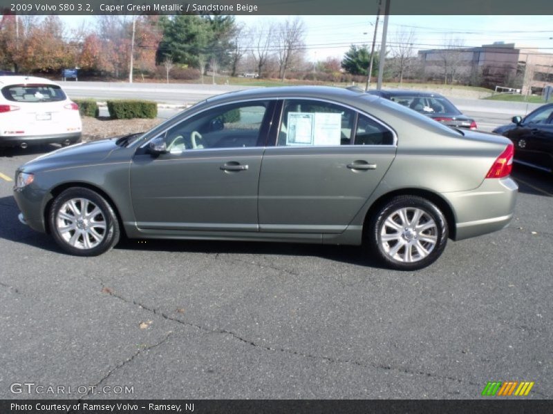 Caper Green Metallic / Sandstone Beige 2009 Volvo S80 3.2