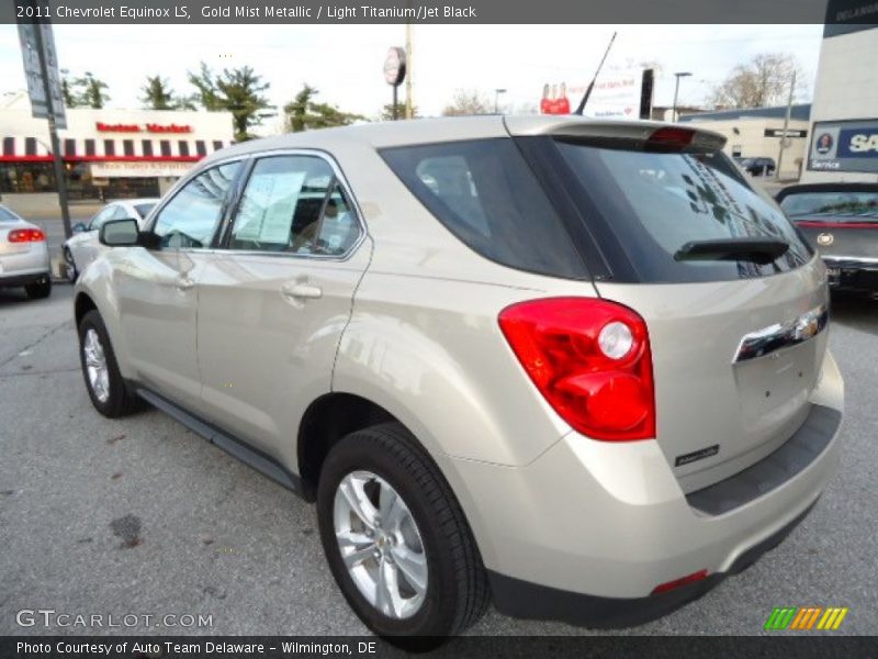 Gold Mist Metallic / Light Titanium/Jet Black 2011 Chevrolet Equinox LS