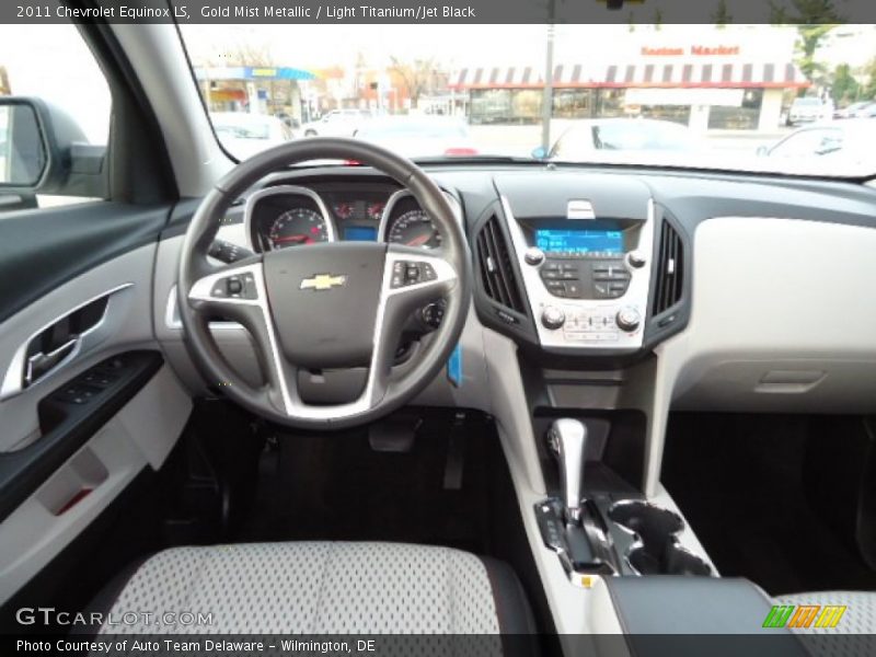 Gold Mist Metallic / Light Titanium/Jet Black 2011 Chevrolet Equinox LS