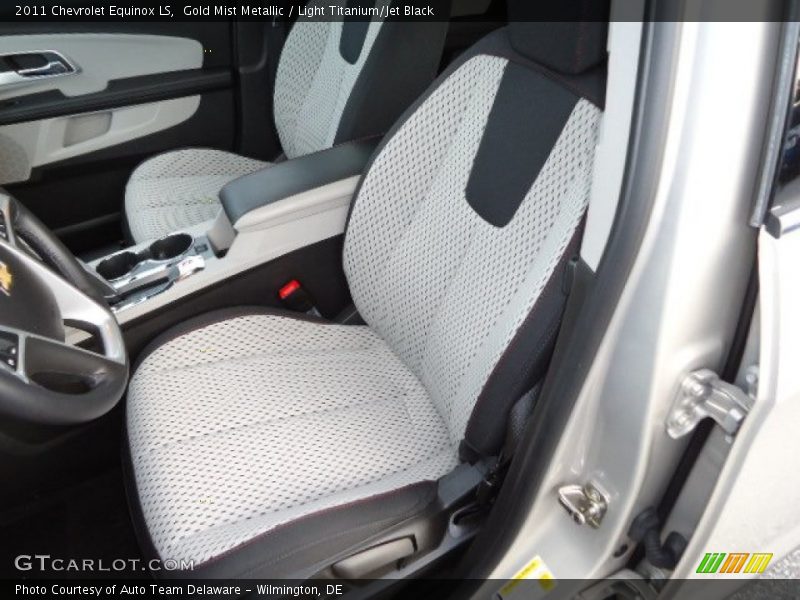 Gold Mist Metallic / Light Titanium/Jet Black 2011 Chevrolet Equinox LS