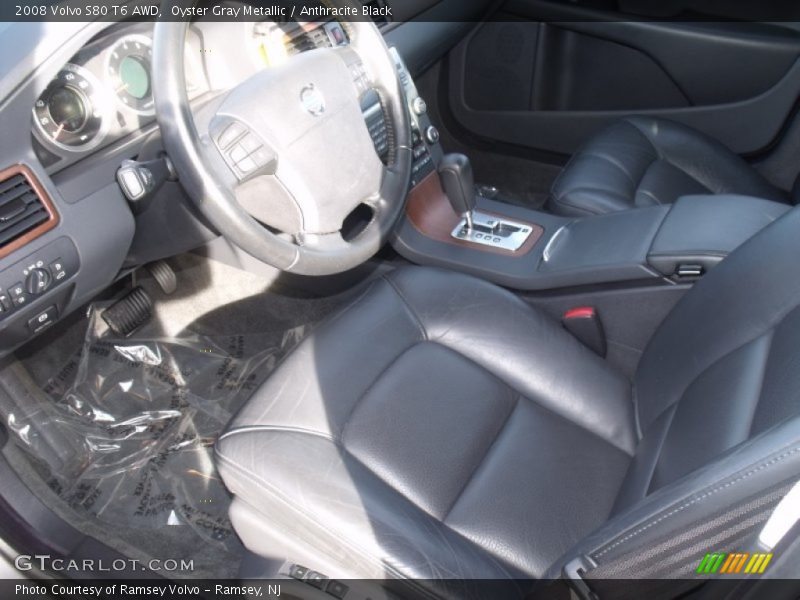 Oyster Gray Metallic / Anthracite Black 2008 Volvo S80 T6 AWD