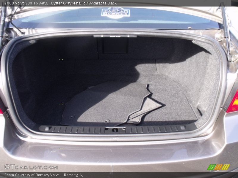 Oyster Gray Metallic / Anthracite Black 2008 Volvo S80 T6 AWD