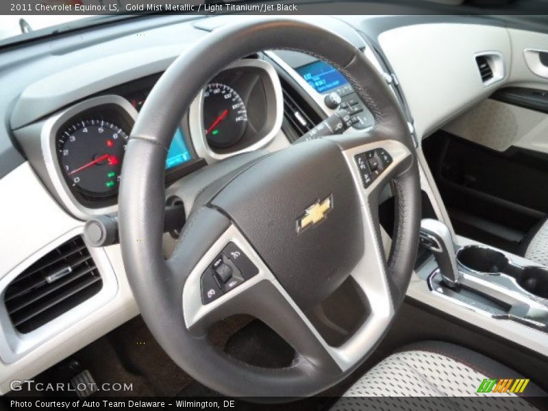 Gold Mist Metallic / Light Titanium/Jet Black 2011 Chevrolet Equinox LS
