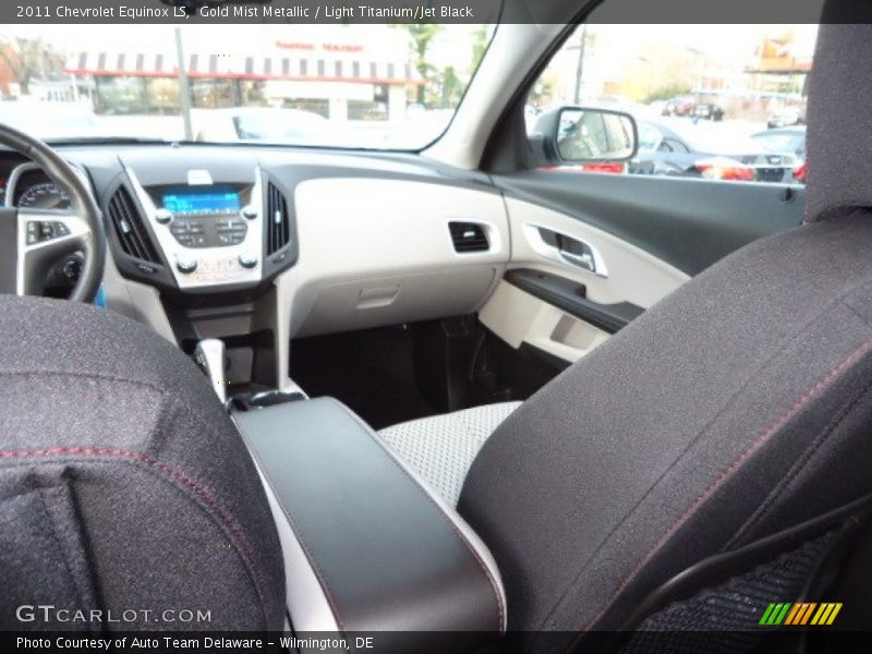 Gold Mist Metallic / Light Titanium/Jet Black 2011 Chevrolet Equinox LS