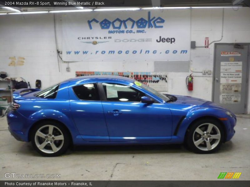 Winning Blue Metallic / Black 2004 Mazda RX-8 Sport