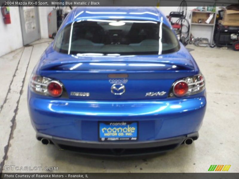 Winning Blue Metallic / Black 2004 Mazda RX-8 Sport