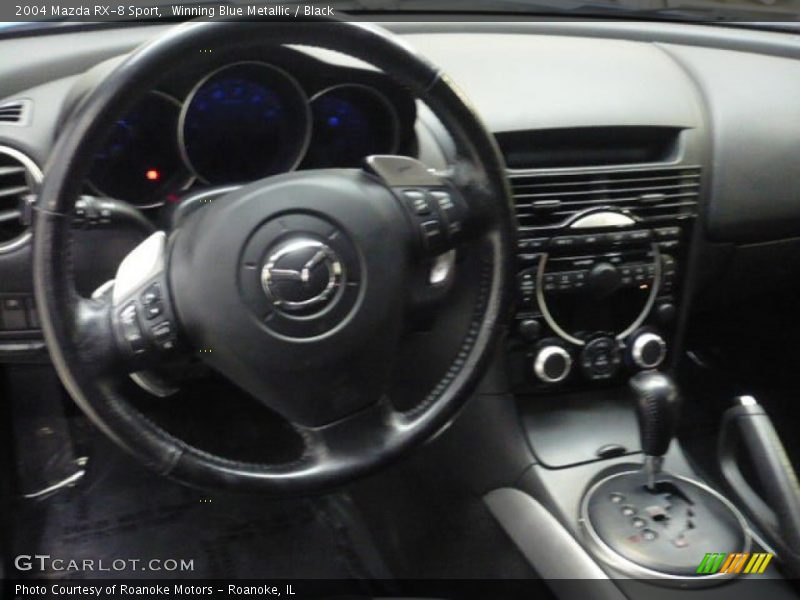 Winning Blue Metallic / Black 2004 Mazda RX-8 Sport