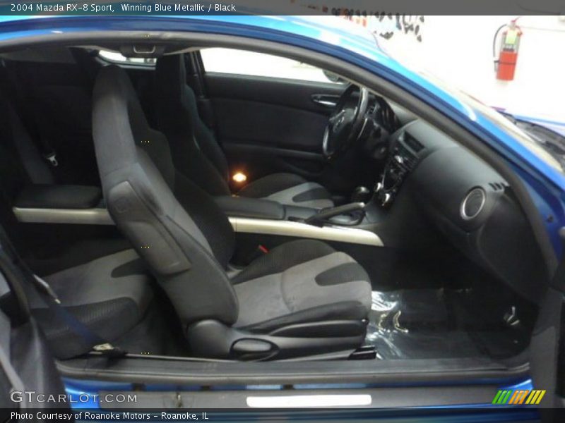 Winning Blue Metallic / Black 2004 Mazda RX-8 Sport