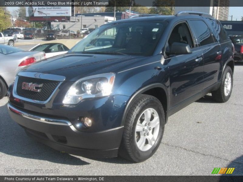 Deep Blue Metallic / Light Titanium 2009 GMC Acadia SLE