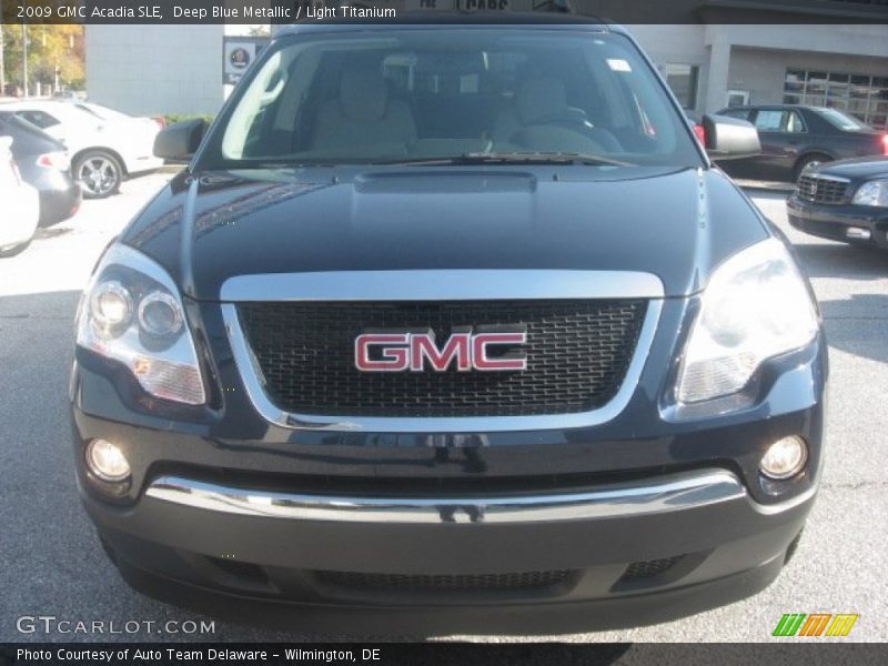 Deep Blue Metallic / Light Titanium 2009 GMC Acadia SLE
