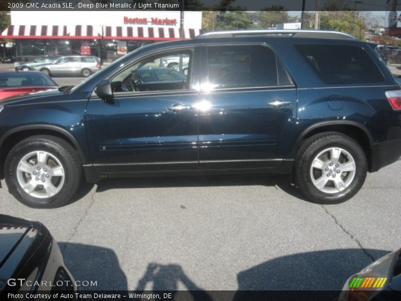 Deep Blue Metallic / Light Titanium 2009 GMC Acadia SLE