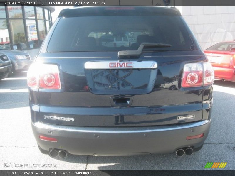 Deep Blue Metallic / Light Titanium 2009 GMC Acadia SLE