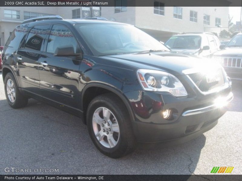 Deep Blue Metallic / Light Titanium 2009 GMC Acadia SLE