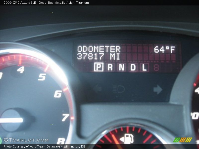 Deep Blue Metallic / Light Titanium 2009 GMC Acadia SLE