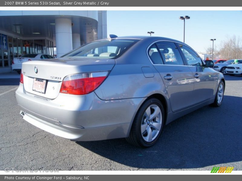 Silver Grey Metallic / Grey 2007 BMW 5 Series 530i Sedan