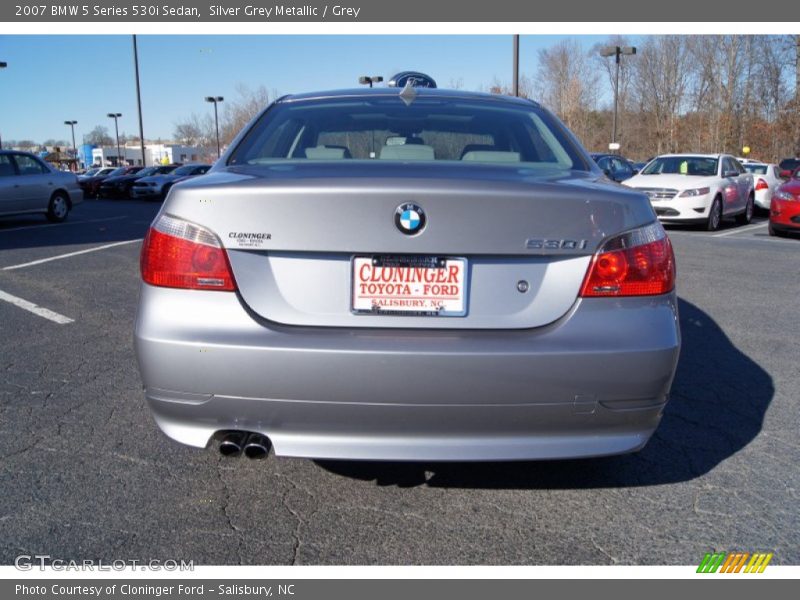 Silver Grey Metallic / Grey 2007 BMW 5 Series 530i Sedan