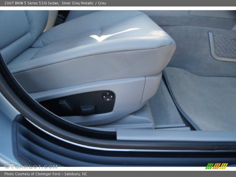 Silver Grey Metallic / Grey 2007 BMW 5 Series 530i Sedan
