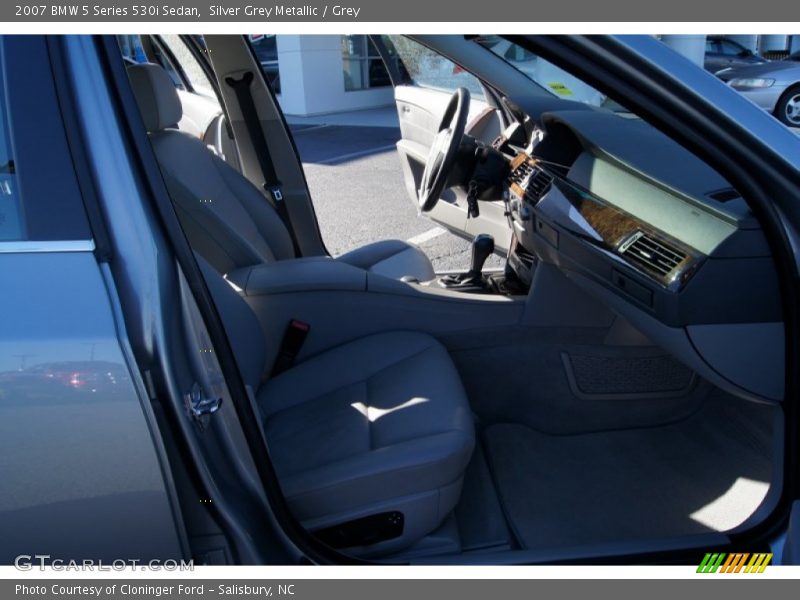 Silver Grey Metallic / Grey 2007 BMW 5 Series 530i Sedan