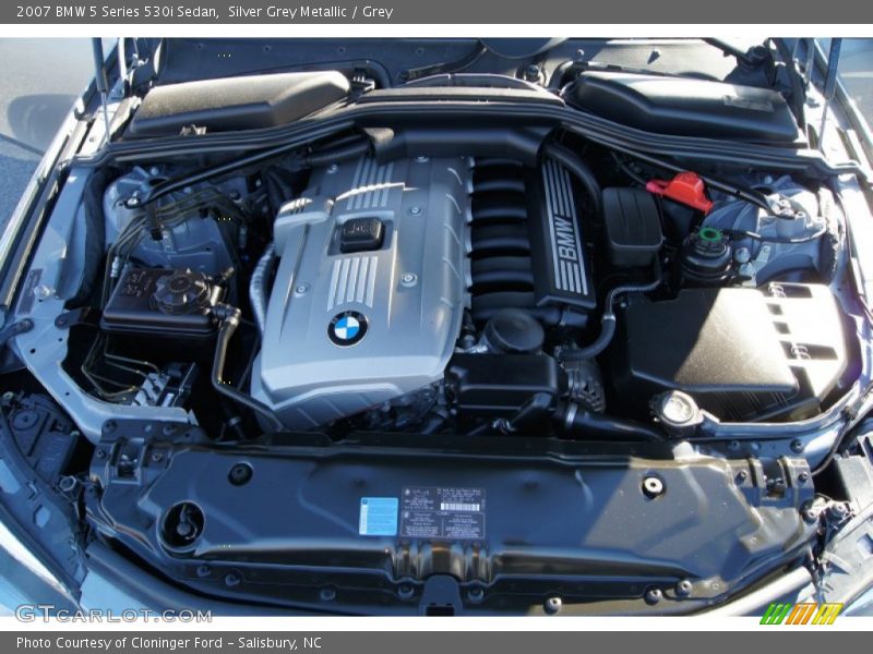 Silver Grey Metallic / Grey 2007 BMW 5 Series 530i Sedan