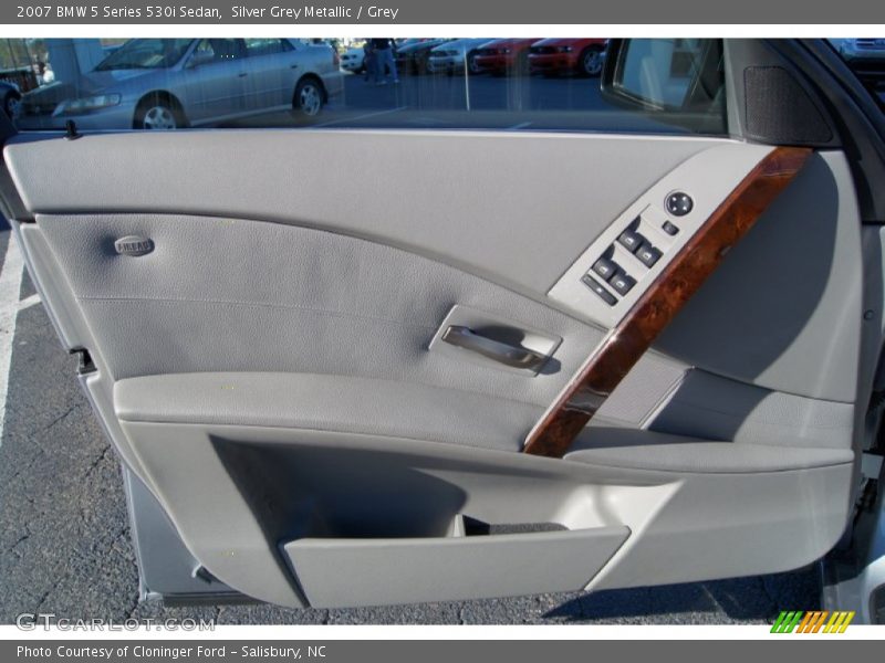 Silver Grey Metallic / Grey 2007 BMW 5 Series 530i Sedan