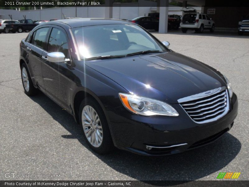 Blackberry Pearl / Black 2011 Chrysler 200 Limited