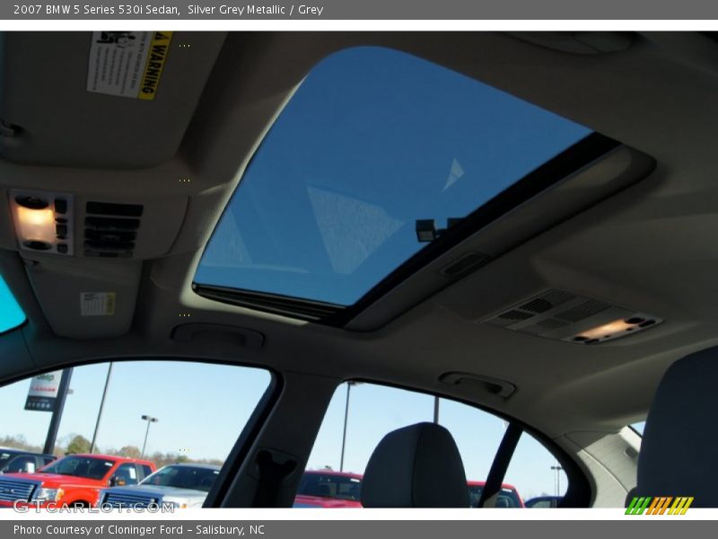 Silver Grey Metallic / Grey 2007 BMW 5 Series 530i Sedan