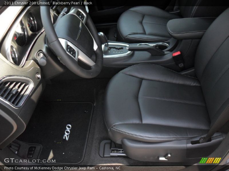 Blackberry Pearl / Black 2011 Chrysler 200 Limited