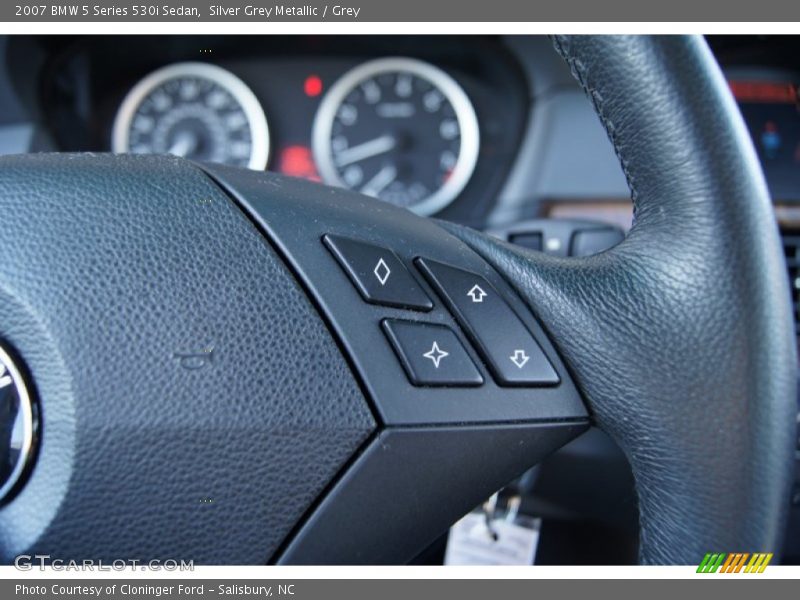 Silver Grey Metallic / Grey 2007 BMW 5 Series 530i Sedan
