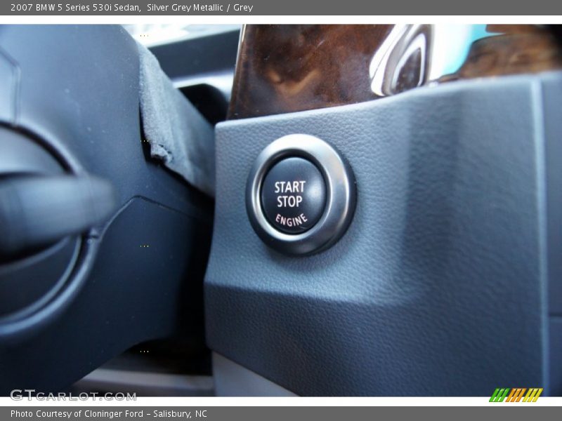 Silver Grey Metallic / Grey 2007 BMW 5 Series 530i Sedan