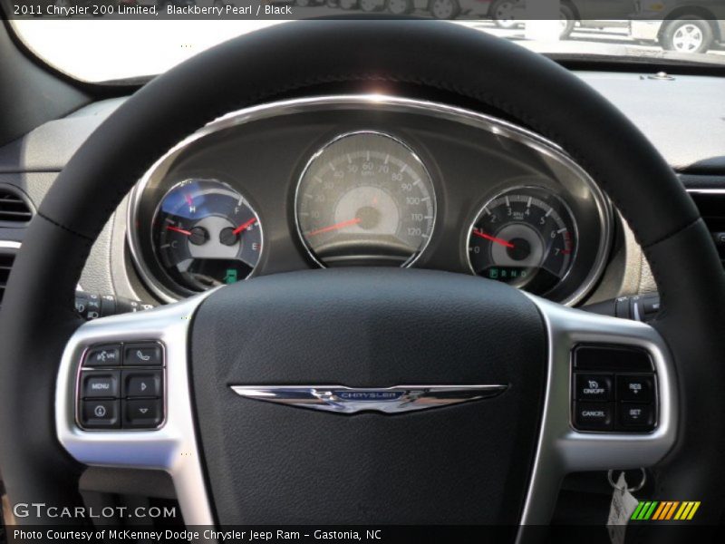 Blackberry Pearl / Black 2011 Chrysler 200 Limited