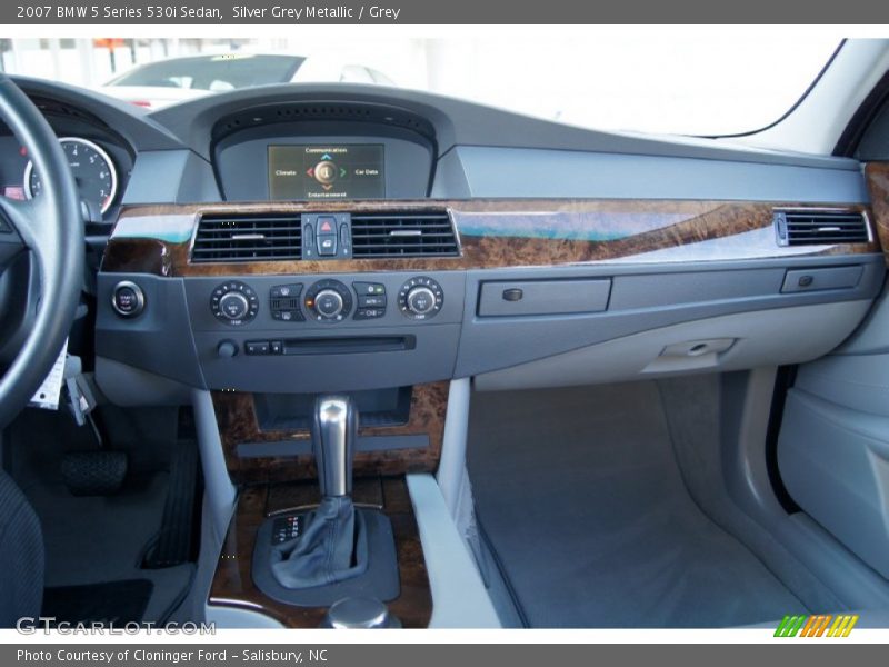 Silver Grey Metallic / Grey 2007 BMW 5 Series 530i Sedan