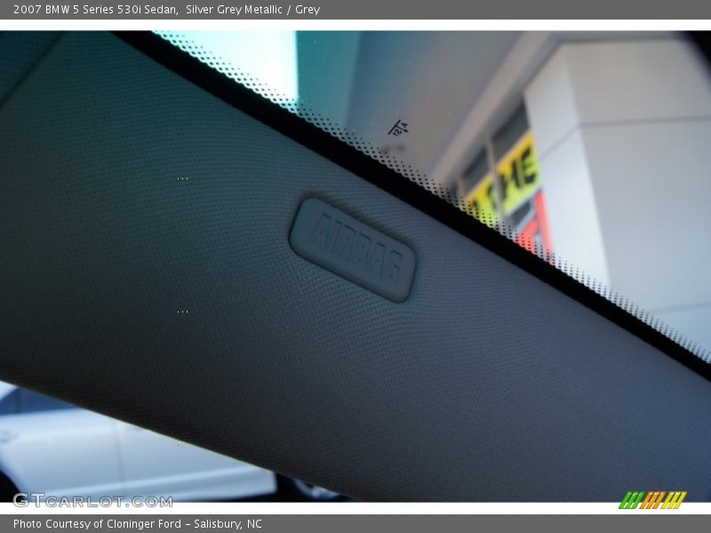 Silver Grey Metallic / Grey 2007 BMW 5 Series 530i Sedan