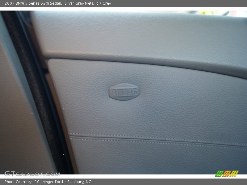 Silver Grey Metallic / Grey 2007 BMW 5 Series 530i Sedan