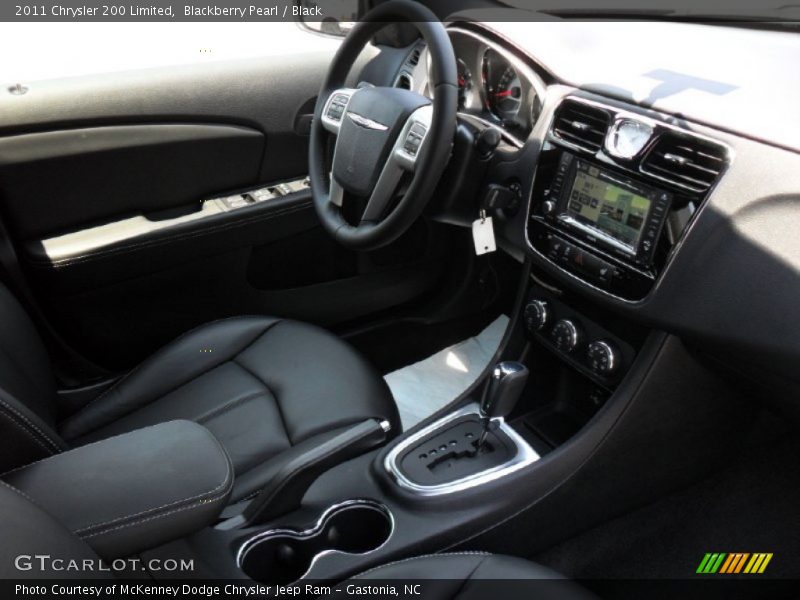 Blackberry Pearl / Black 2011 Chrysler 200 Limited