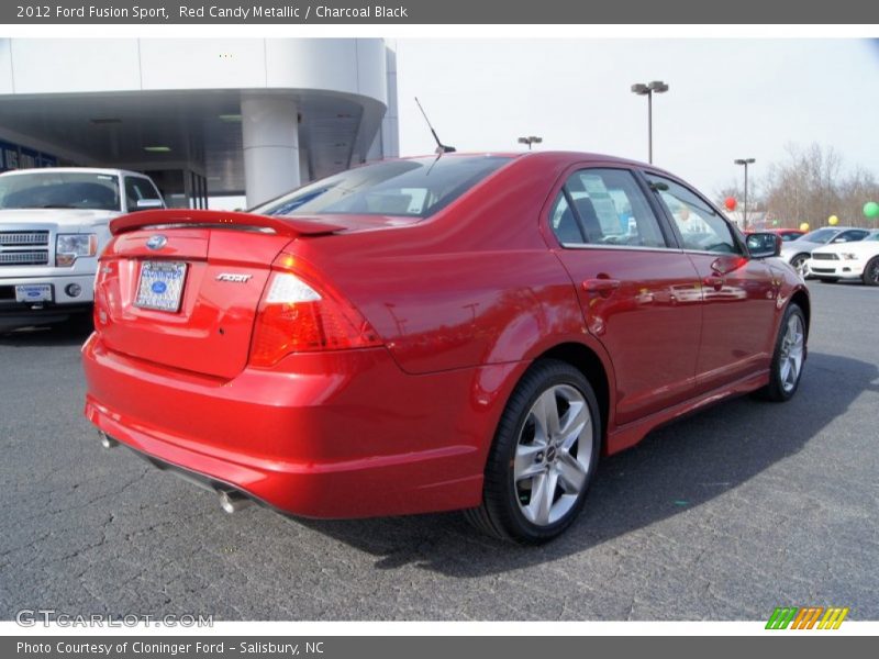 Red Candy Metallic / Charcoal Black 2012 Ford Fusion Sport