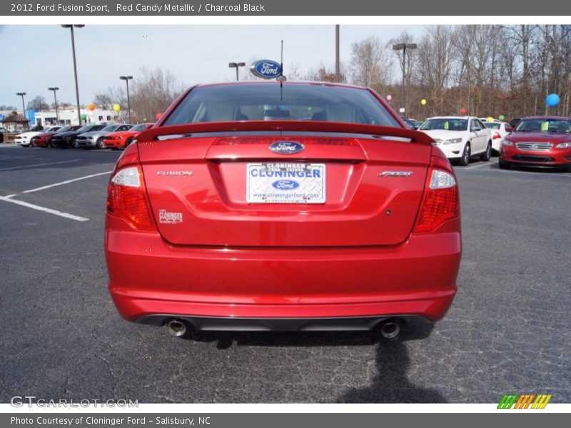 Red Candy Metallic / Charcoal Black 2012 Ford Fusion Sport