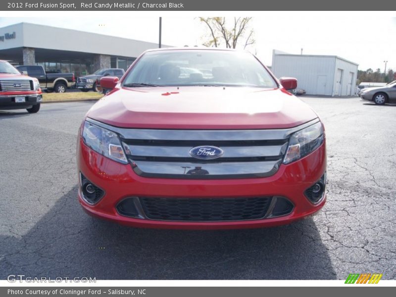 Red Candy Metallic / Charcoal Black 2012 Ford Fusion Sport
