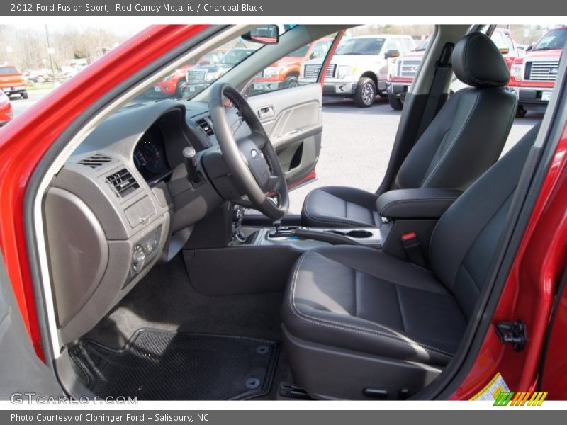 Red Candy Metallic / Charcoal Black 2012 Ford Fusion Sport