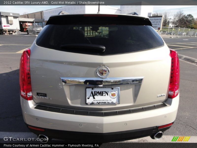 Gold Mist Metallic / Shale/Brownstone 2012 Cadillac SRX Luxury AWD