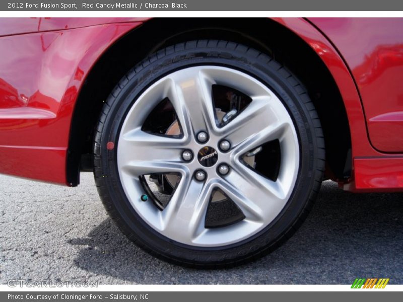 Red Candy Metallic / Charcoal Black 2012 Ford Fusion Sport
