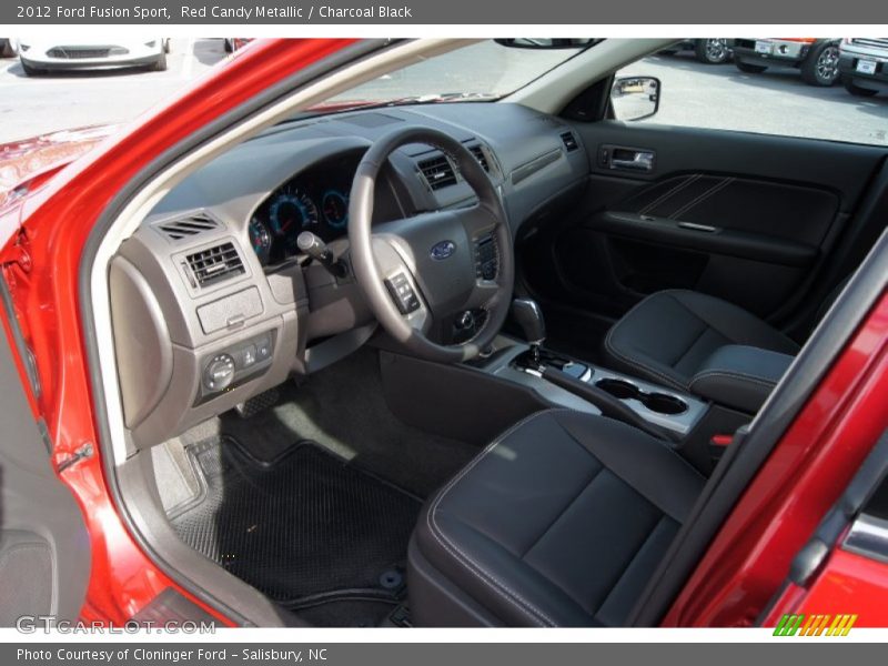 Red Candy Metallic / Charcoal Black 2012 Ford Fusion Sport