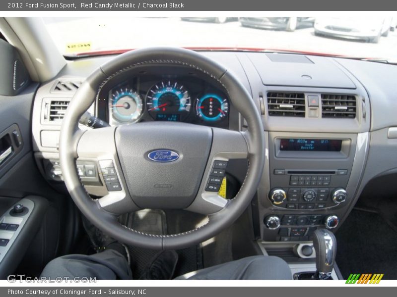 Red Candy Metallic / Charcoal Black 2012 Ford Fusion Sport