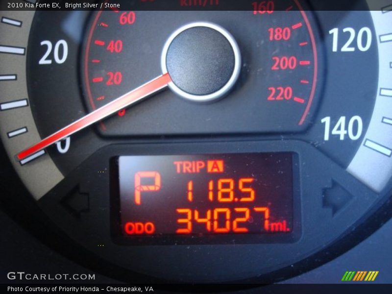 Bright Silver / Stone 2010 Kia Forte EX