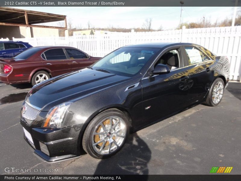 Black Diamond Tricoat / Ebony/Ebony 2012 Cadillac CTS -V Sedan