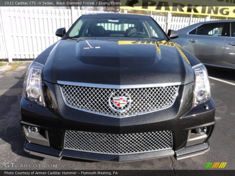 Black Diamond Tricoat / Ebony/Ebony 2012 Cadillac CTS -V Sedan