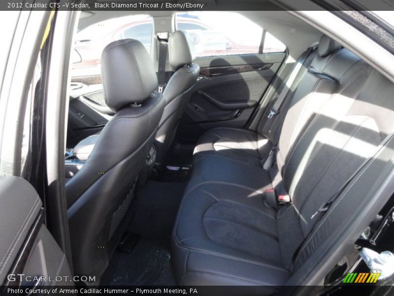Black Diamond Tricoat / Ebony/Ebony 2012 Cadillac CTS -V Sedan