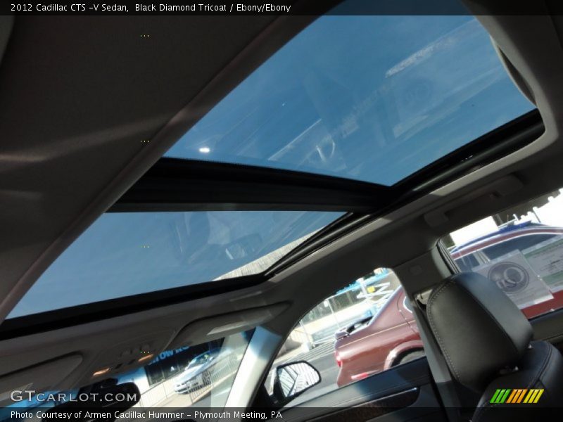Sunroof of 2012 CTS -V Sedan