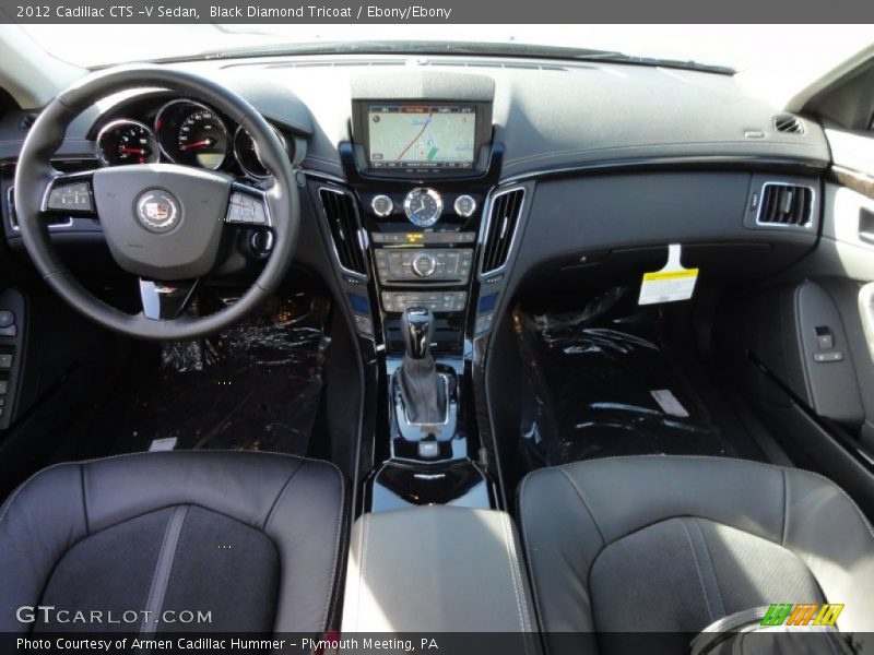 Black Diamond Tricoat / Ebony/Ebony 2012 Cadillac CTS -V Sedan