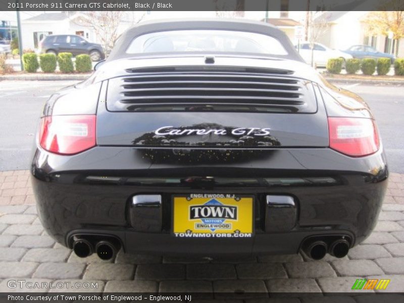 Black / Black 2011 Porsche 911 Carrera GTS Cabriolet